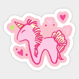 Valentine's Unicorn Sticker